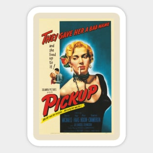 Vintage Drive-In Movie Poster - Pickup Sticker